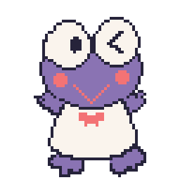 keroppi in a purple shade width=